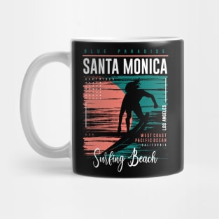 Santa Monica Surfing Mug